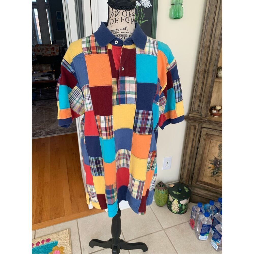 Vintage Tommy Hilfiger Madras Polo